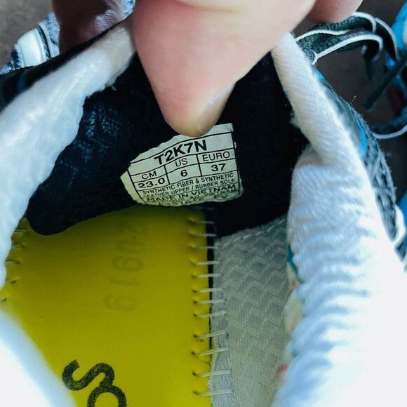 Excellent ASICS GT 2000 Black Blue Ruby Red sz 6 37 EUR - Picture 7 of 10